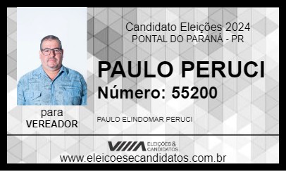 Candidato PAULO PERUCI 2024 - PONTAL DO PARANÁ - Eleições