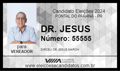 Candidato DR. JESUS 2024 - PONTAL DO PARANÁ - Eleições