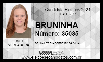 Candidato BRUNINHA 2024 - IBAITI - Eleições