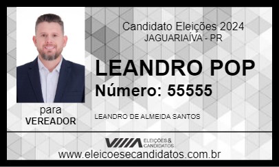 Candidato LEANDRO POP 2024 - JAGUARIAÍVA - Eleições