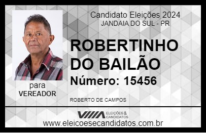 Candidato ROBERTINHO DO BAILÃO 2024 - JANDAIA DO SUL - Eleições