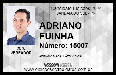 Candidato ADRIANO FUINHA 2024 - JANDAIA DO SUL - Eleições