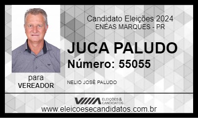 Candidato JUCA PALUDO 2024 - ENÉAS MARQUES - Eleições