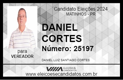 Candidato DANIEL CORTES 2024 - MATINHOS - Eleições