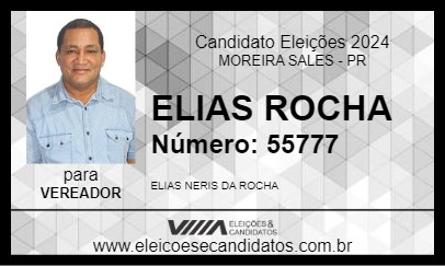 Candidato ELIAS ROCHA 2024 - MOREIRA SALES - Eleições