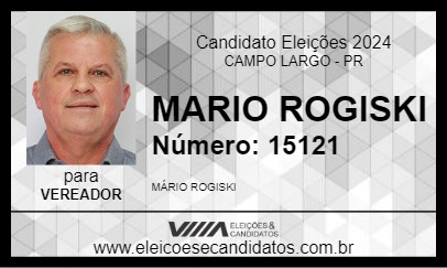 Candidato MARIO ROGISKI 2024 - CAMPO LARGO - Eleições