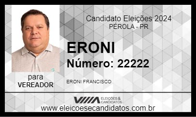 Candidato ERONI 2024 - PÉROLA - Eleições