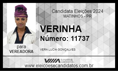 Candidato VERINHA 2024 - MATINHOS - Eleições