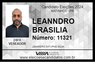 Candidato LEANNDRO BRASILIA 2024 - MATINHOS - Eleições