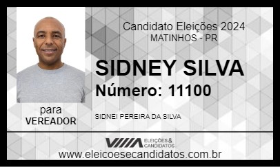 Candidato SIDNEY SILVA 2024 - MATINHOS - Eleições