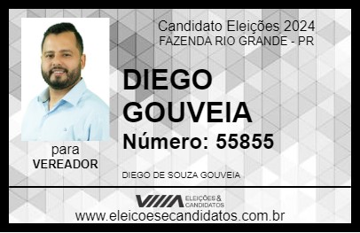 Candidato DIEGO GOUVEIA 2024 - FAZENDA RIO GRANDE - Eleições