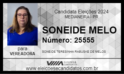 Candidato SONEIDE MELO 2024 - MEDIANEIRA - Eleições