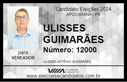 Candidato ULISSES GUIMARÃES 2024 - APUCARANA - Eleições