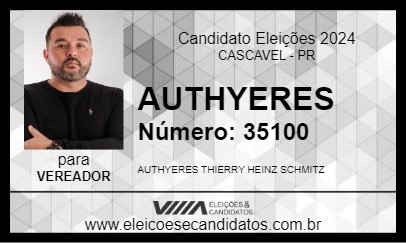 Candidato AUTHYERES 2024 - CASCAVEL - Eleições