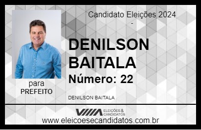 Candidato DENILSON BAITALA 2024 - GUARAPUAVA - Eleições