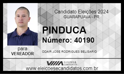 Candidato PINDUCA 2024 - GUARAPUAVA - Eleições