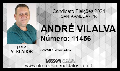 Candidato ANDRÉ VILALVA 2024 - SANTA AMÉLIA - Eleições