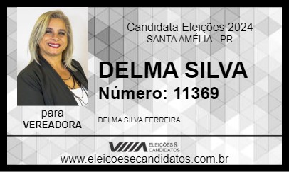 Candidato DELMA SILVA 2024 - SANTA AMÉLIA - Eleições