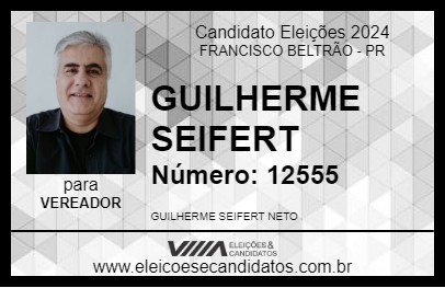 Candidato GUILHERME SEIFERT 2024 - FRANCISCO BELTRÃO - Eleições