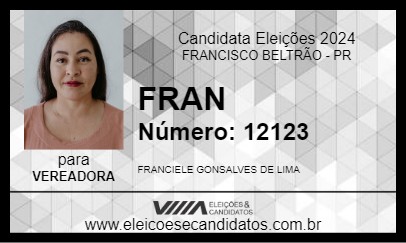 Candidato FRAN 2024 - FRANCISCO BELTRÃO - Eleições