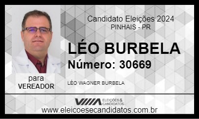 Candidato LÉO BURBELA 2024 - PINHAIS - Eleições