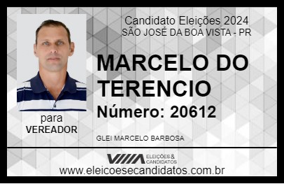 Candidato MARCELO DO TERENCIO 2024 - SÃO JOSÉ DA BOA VISTA - Eleições