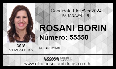 Candidato ROSANI BORIN 2024 - PARANAVAÍ - Eleições