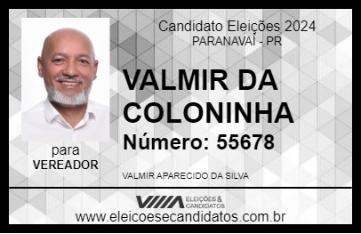 Candidato VALMIR CABELEREIRO 2024 - PARANAVAÍ - Eleições