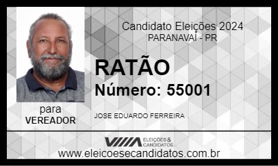 Candidato RATÃO 2024 - PARANAVAÍ - Eleições