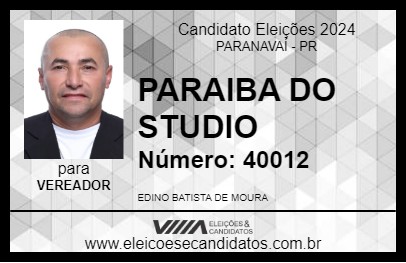 Candidato PARAÍBA SEGURANÇA 2024 - PARANAVAÍ - Eleições