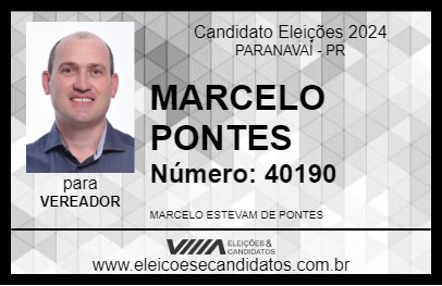 Candidato MARCELO PONTES 2024 - PARANAVAÍ - Eleições