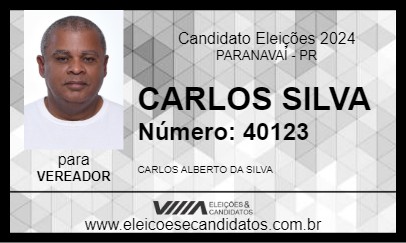 Candidato CARLOS SILVA 2024 - PARANAVAÍ - Eleições