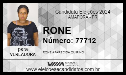 Candidato RONE 2024 - AMAPORÃ - Eleições