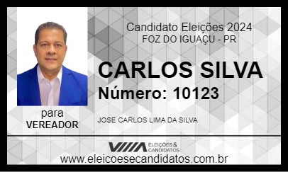 Candidato CARLOS SILVA 2024 - FOZ DO IGUAÇU - Eleições