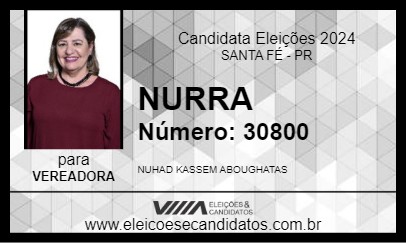 Candidato NURRA 2024 - SANTA FÉ - Eleições