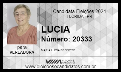 Candidato LUCIA 2024 - FLÓRIDA - Eleições