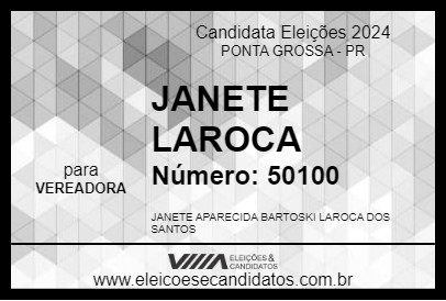 Candidato JANETE LAROCA 2024 - PONTA GROSSA - Eleições