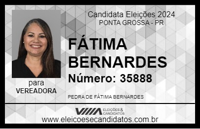 Candidato FÁTIMA BERNARDES 2024 - PONTA GROSSA - Eleições