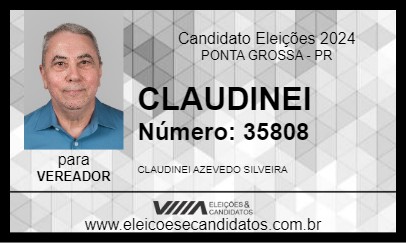 Candidato CLAUDINEI 2024 - PONTA GROSSA - Eleições