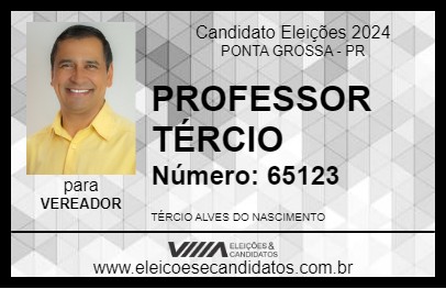 Candidato PROFESSOR TÉRCIO 2024 - PONTA GROSSA - Eleições