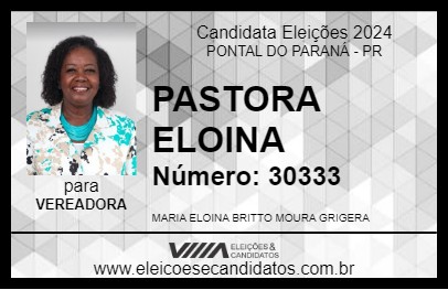 Candidato PASTORA ELOINA 2024 - PONTAL DO PARANÁ - Eleições