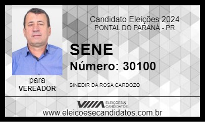 Candidato SENE 2024 - PONTAL DO PARANÁ - Eleições