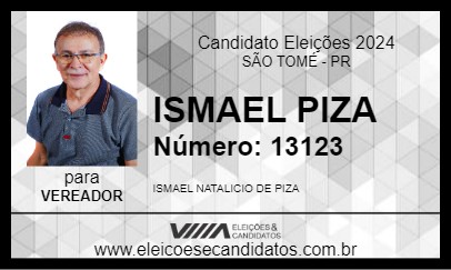 Candidato ISMAEL PIZA 2024 - SÃO TOMÉ - Eleições