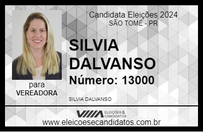 Candidato SILVIA DALVANSO 2024 - SÃO TOMÉ - Eleições