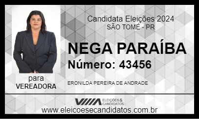 Candidato NEGA PARAÍBA 2024 - SÃO TOMÉ - Eleições