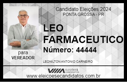 Candidato LEO FARMACEUTICO 2024 - PONTA GROSSA - Eleições