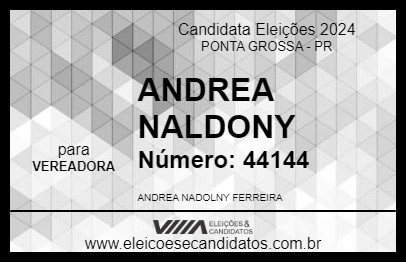 Candidato ANDREA NALDONY 2024 - PONTA GROSSA - Eleições