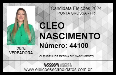 Candidato CLEO NASCIMENTO 2024 - PONTA GROSSA - Eleições