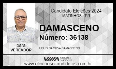 Candidato DAMASCENO 2024 - MATINHOS - Eleições