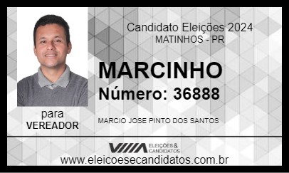 Candidato MARCINHO 2024 - MATINHOS - Eleições